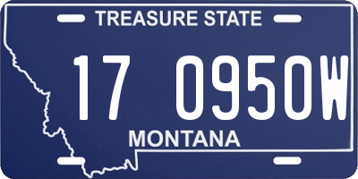 MT license plate 170950W