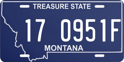 MT license plate 170951F