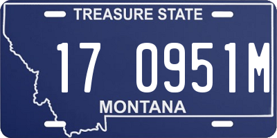 MT license plate 170951M