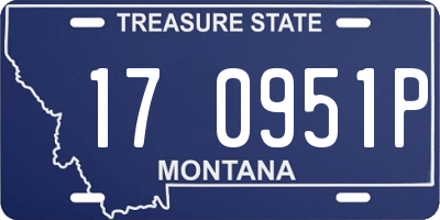 MT license plate 170951P