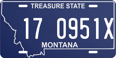 MT license plate 170951X
