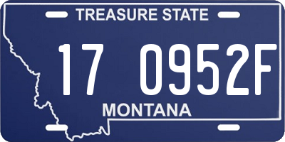 MT license plate 170952F