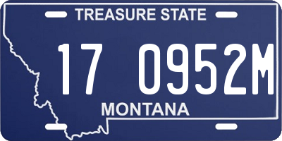 MT license plate 170952M