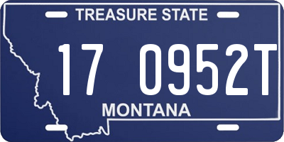 MT license plate 170952T
