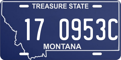 MT license plate 170953C
