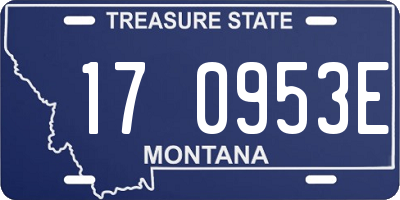MT license plate 170953E