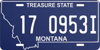 MT license plate 170953I