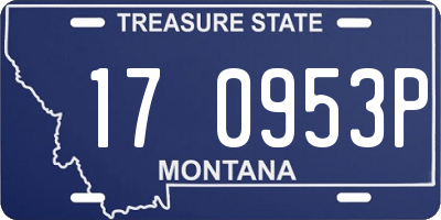 MT license plate 170953P