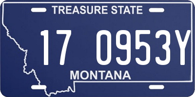 MT license plate 170953Y