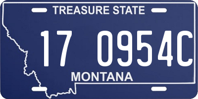 MT license plate 170954C