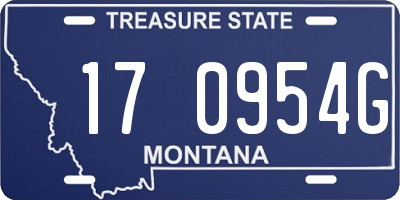 MT license plate 170954G