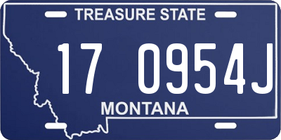MT license plate 170954J