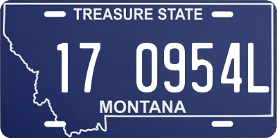MT license plate 170954L