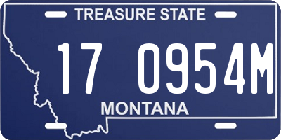 MT license plate 170954M