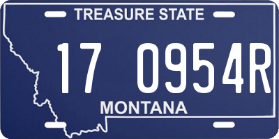 MT license plate 170954R