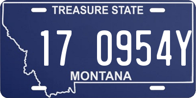 MT license plate 170954Y