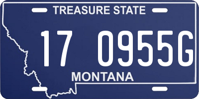 MT license plate 170955G