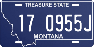 MT license plate 170955J