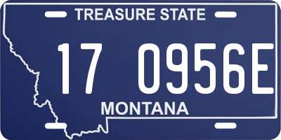 MT license plate 170956E