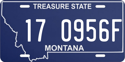 MT license plate 170956F