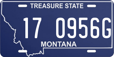 MT license plate 170956G