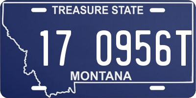 MT license plate 170956T