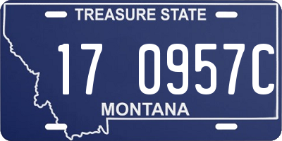 MT license plate 170957C
