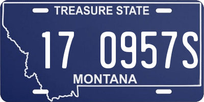 MT license plate 170957S
