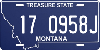 MT license plate 170958J