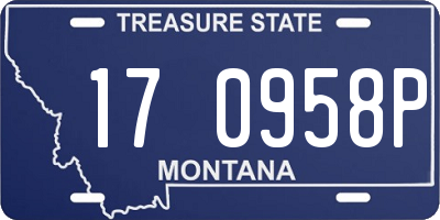 MT license plate 170958P