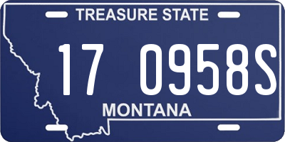 MT license plate 170958S