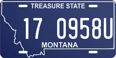 MT license plate 170958U