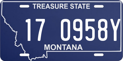 MT license plate 170958Y