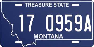 MT license plate 170959A