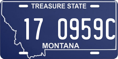 MT license plate 170959C