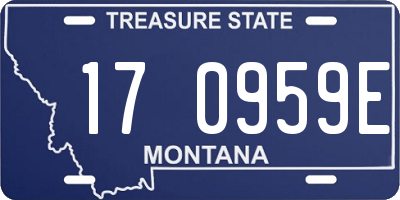 MT license plate 170959E