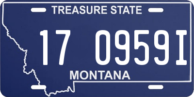 MT license plate 170959I