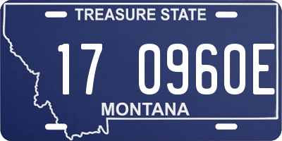 MT license plate 170960E