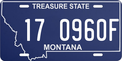 MT license plate 170960F