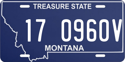 MT license plate 170960V