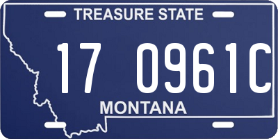MT license plate 170961C