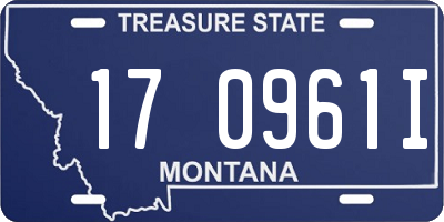 MT license plate 170961I