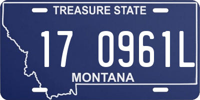 MT license plate 170961L