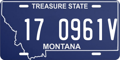 MT license plate 170961V