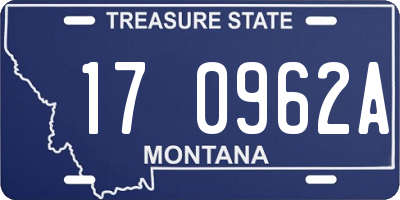 MT license plate 170962A
