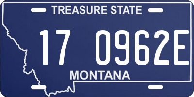 MT license plate 170962E