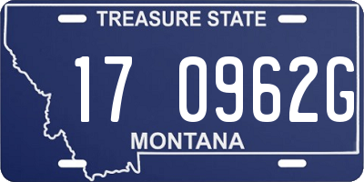 MT license plate 170962G