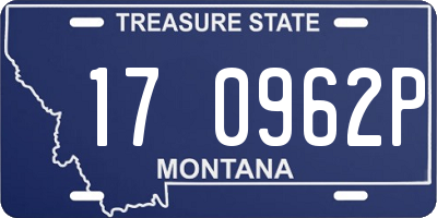 MT license plate 170962P