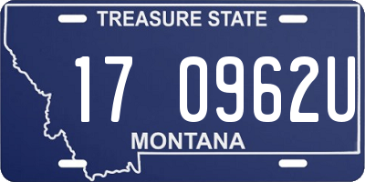 MT license plate 170962U
