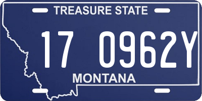 MT license plate 170962Y